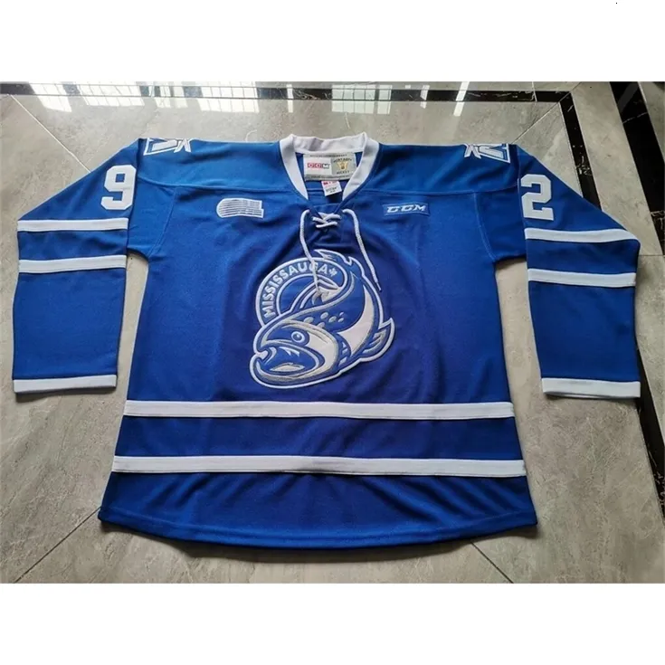 C2604 Uf Custom Hockey Jersey Men Youth Women Vintage Mississauga Steelheads 92 Owen Beck High School Size S-6XL or any name and number jersey