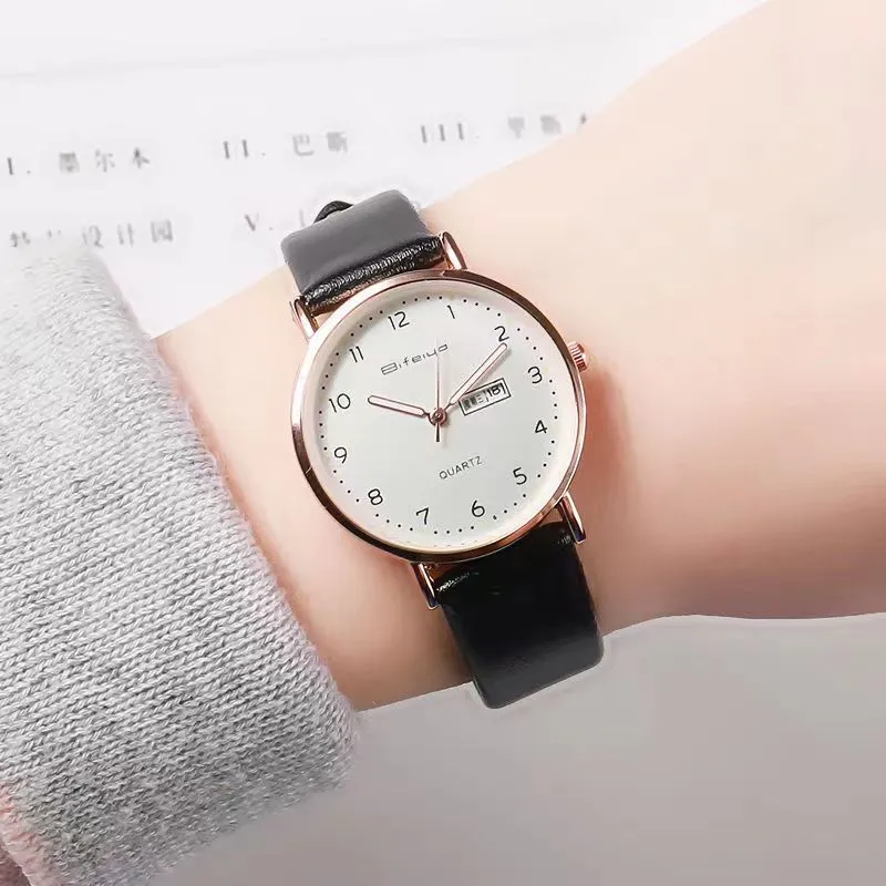 Relojes de lujo para mujer Reloj para mujer Reloj luminoso digital simple Tendencia Moda Temperamento Calendario Estudiantes de secundaria Niñas Cuarzo gsdfg