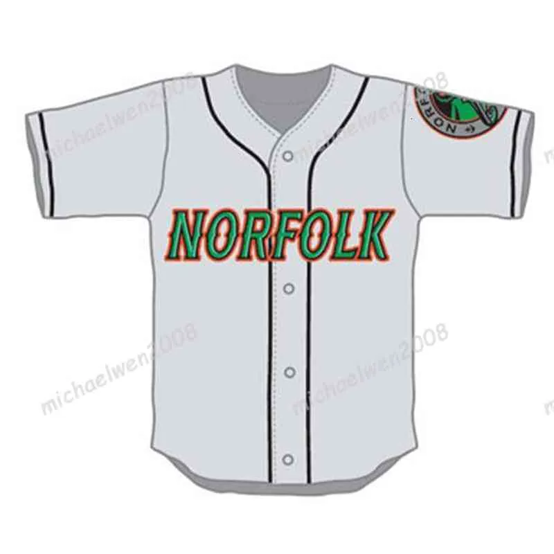 F Norfolk Tides Custom Double Stitched Baseball Button Up Shirt For Men White Grey By Xflsp From Xflsports 12.98 DHgate.Com