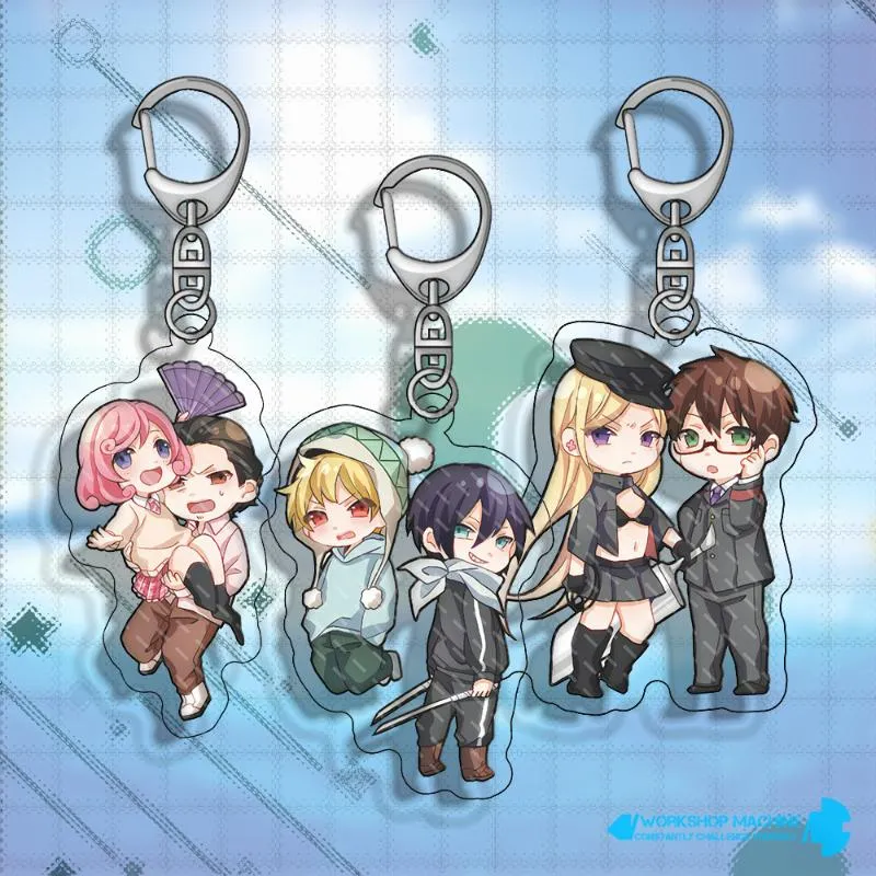 Keychains Noragami Keychain anime 6cm esthetische accessoires schattige estethische accessoires decoratie sieraden hars JapankeyChains keychainskeych