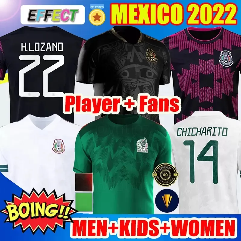 Player Fans Version 2021 2022 2023 Mexico Soccer Jersey Green NEW