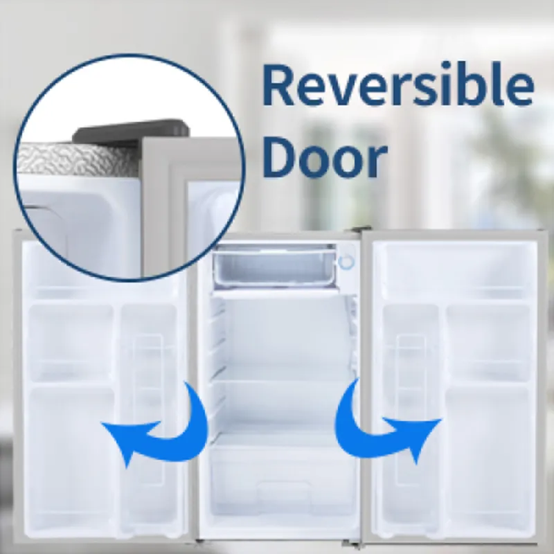 3.2 Cu Ft Compact Refrigerator with Freezer and Reversible Door