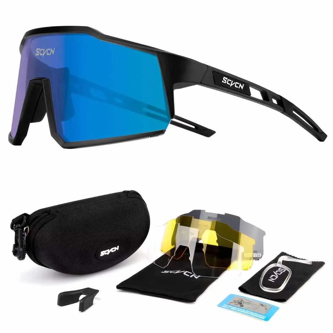 ROCKBROS Gepolariseerde zonnebril, sport, fietsen, gepolariseerde bril, UV400-bescherming, REVO-glazen, TR90-montuur, licht, heren, dames, fiets, mountainbike, vissen, hardlopen, golf, outdoorsport
