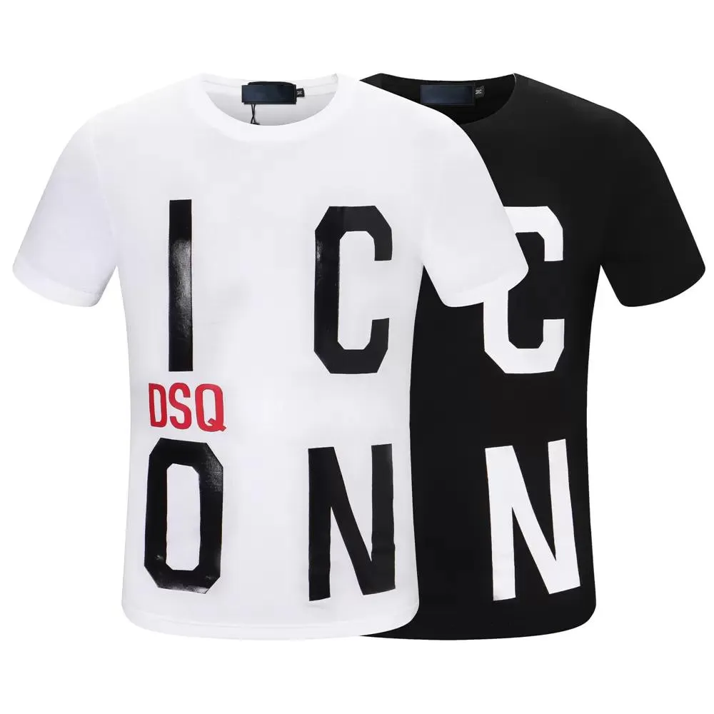 T-shirt da uomo nuova firmata Paris Fashion T-shirt estiva traspirante DS uomo 100% cotone taglia M-3xl