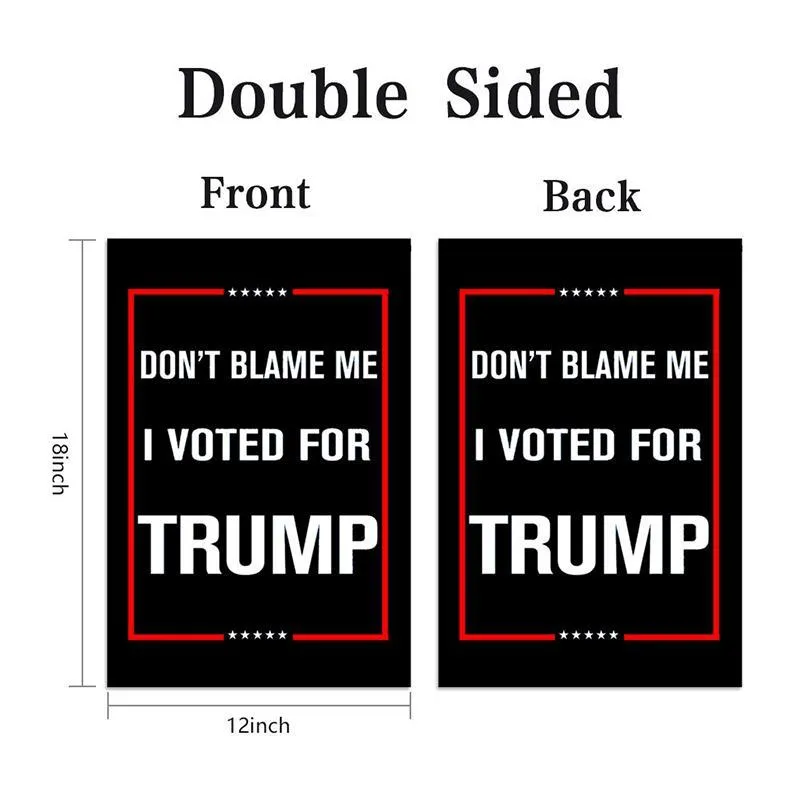 Trump 2024 Garden Flag Double Sided 12*18 Inch Campaign Garden Flag Free Delivery