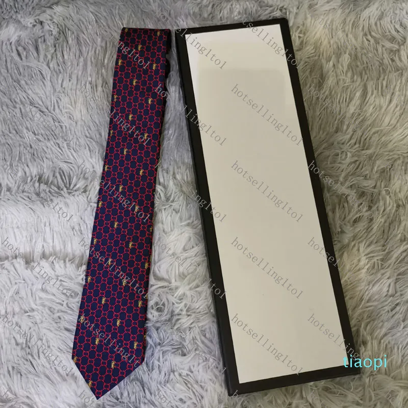 2022 رسالة جديدة للرجال ، TIE Silk Necktie Gold Animal Jacquard حفل زفاف منسوج الأزياء تصميم أعلى جودة