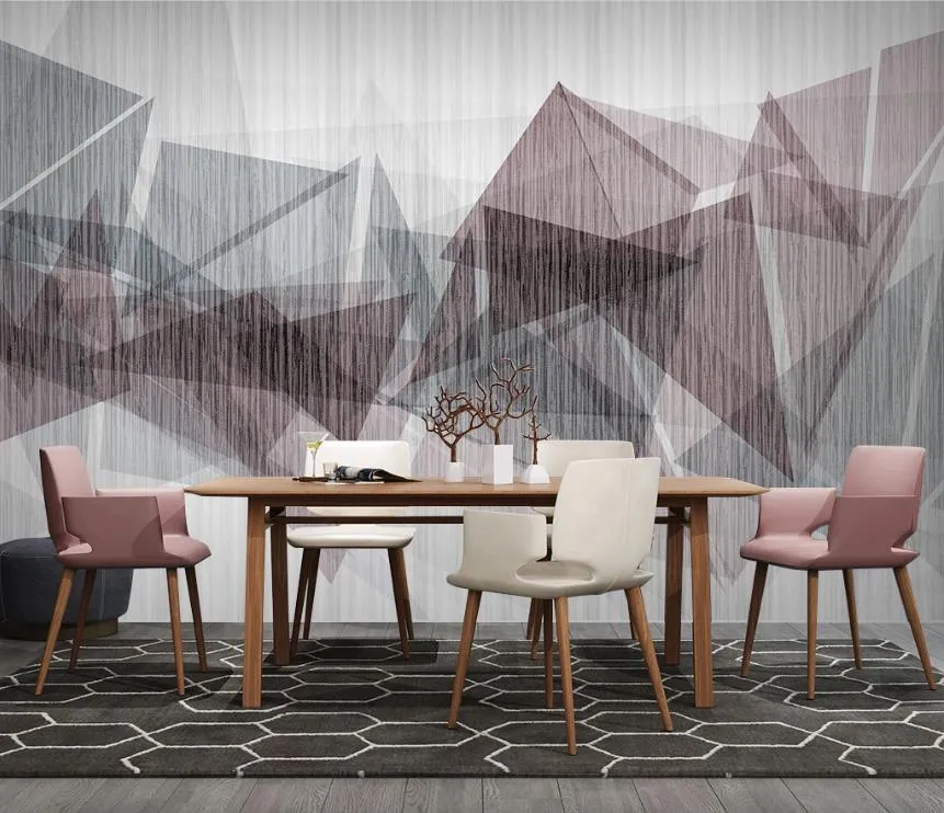 カスタム3D壁紙壁画HD写真壁紙リビングルームベッドルームノルディックモダンミニマリスト抽象テレビ背景壁