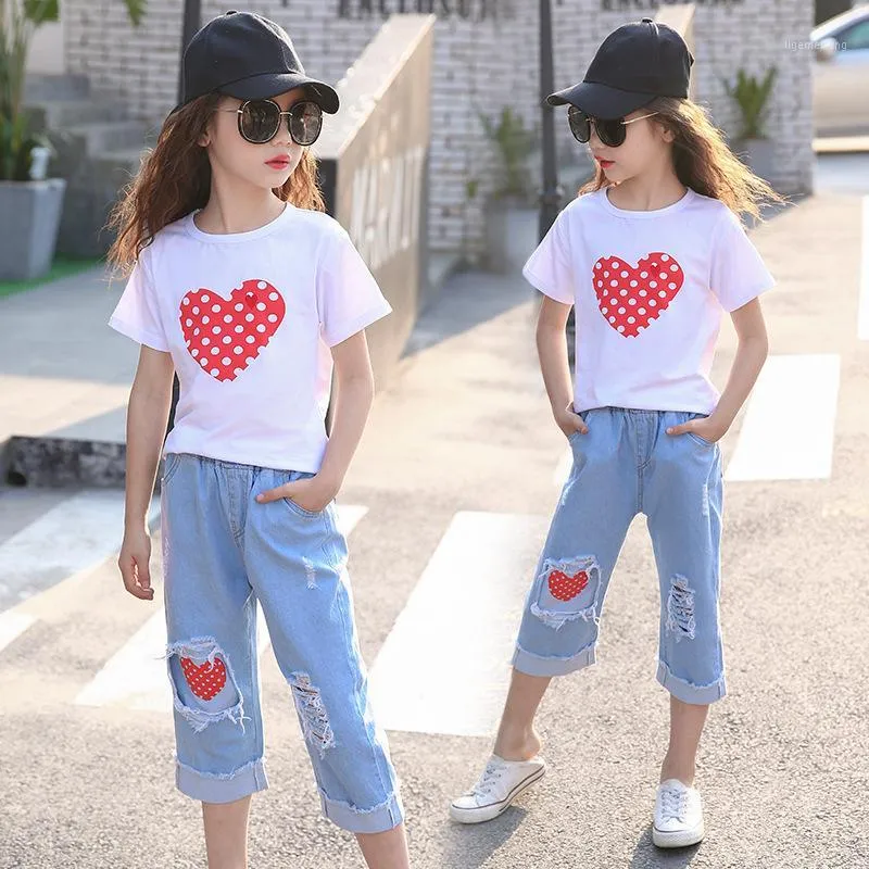 Pantalones pescadores top para niñas