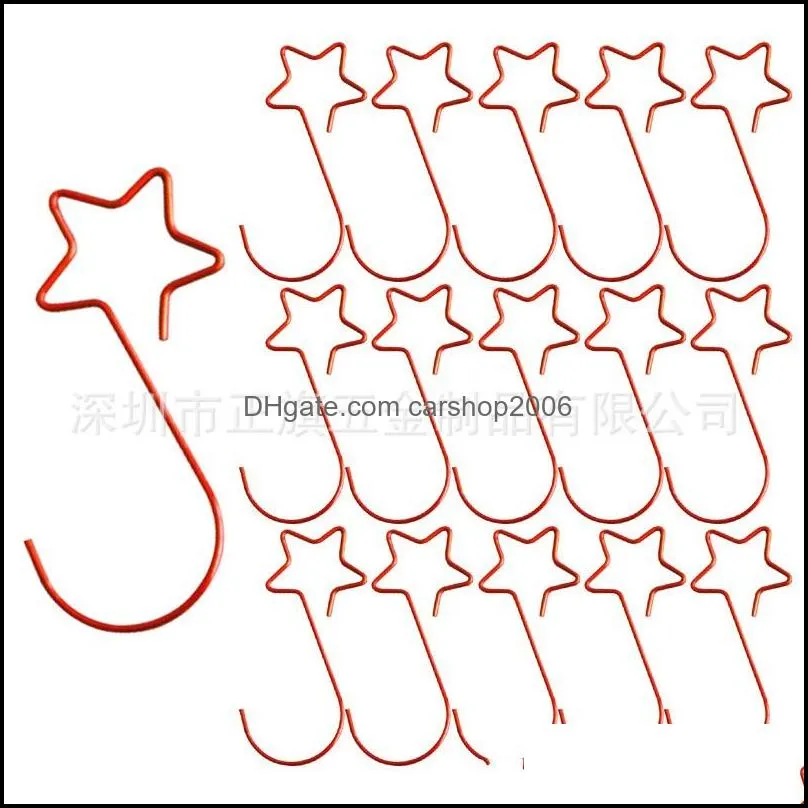 Star Hooks Green Red Four Colors 50mm Kitchen Party Supplies Decorate Hook Home 20 Pcs One Bag High Quality 3 45zq M2