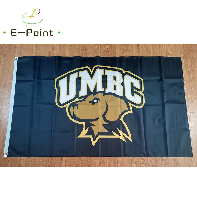 Drapeau NCAA UMBC Retrievers 3*5 pieds (90cm x 150cm), drapeaux en Polyester, bannière de décoration volante, drapeau de jardin de maison, cadeaux de fête