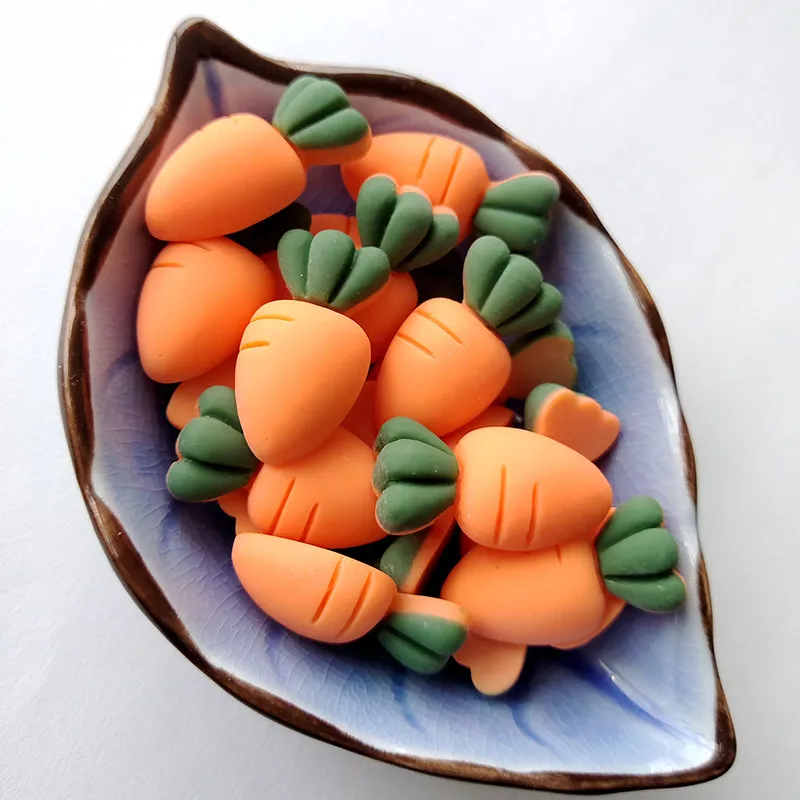 Cute Carrots Miniature Mini Fake Vegetable Craft Tools Dollhouse Miniatures Simulation for Crafts Home Kitchen Decoration 1221526