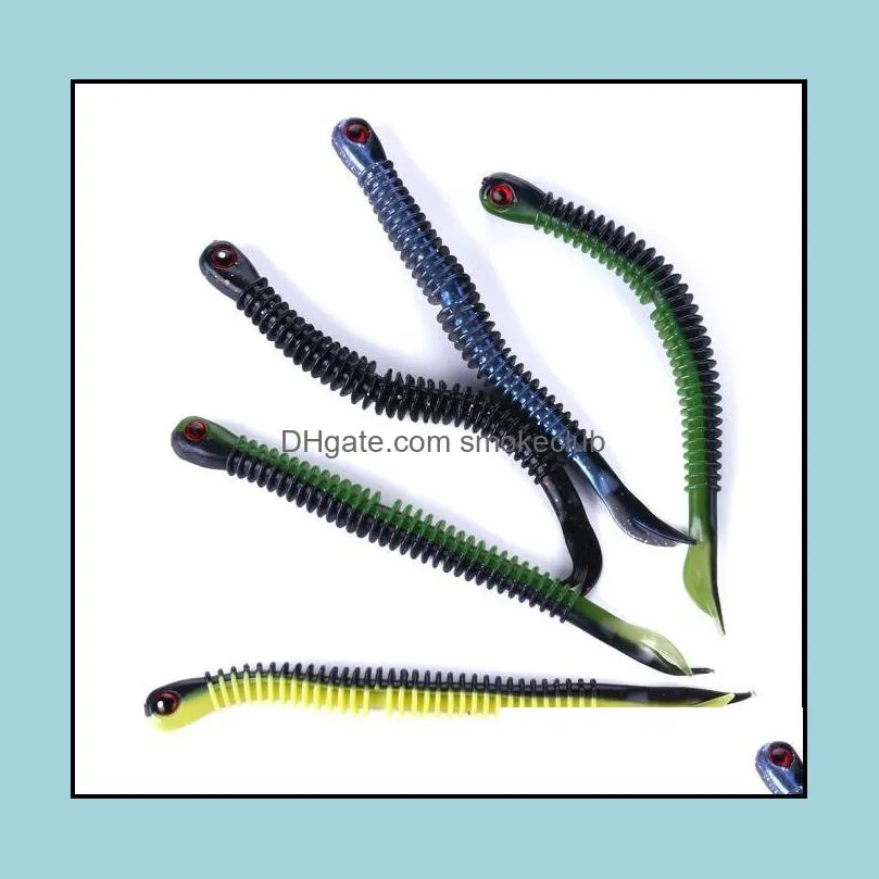 16PCS 15.4cm/5g 6.06in/0.17oz Worm Soft baits soft Worm bait Mixed Swimbait Baits Artificial Bionic baits High-quality!