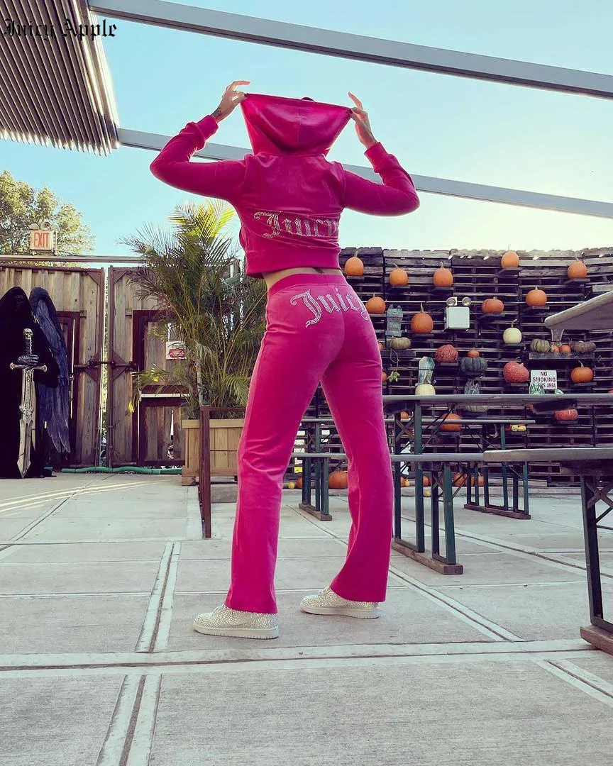 Apple bottom velour tracksuit shop