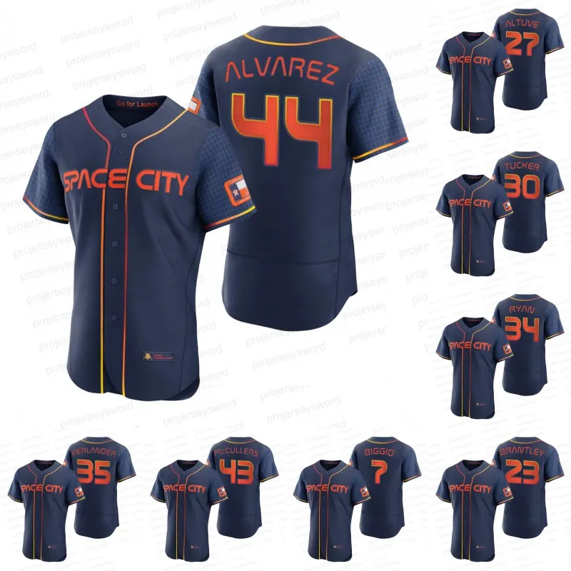 Astros Navy 2022 Space City Connect Jersey Craig Biggio Yordan Alvarez