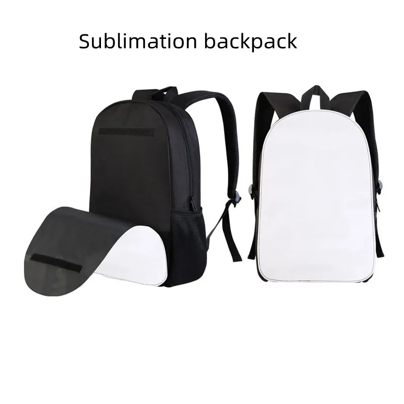 Sublimação em branco mochila saco de computador para meninas meninos lazer ao ar livre mochila alça ajustável design atacado z11