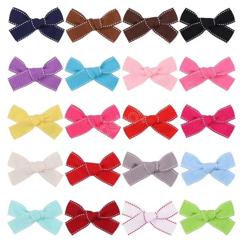 Pince à cheveux Bowknot solide épingle à cheveux faite à la main pour les filles Hairgrip nouveau couvre-chef enfants accessoires de cheveux