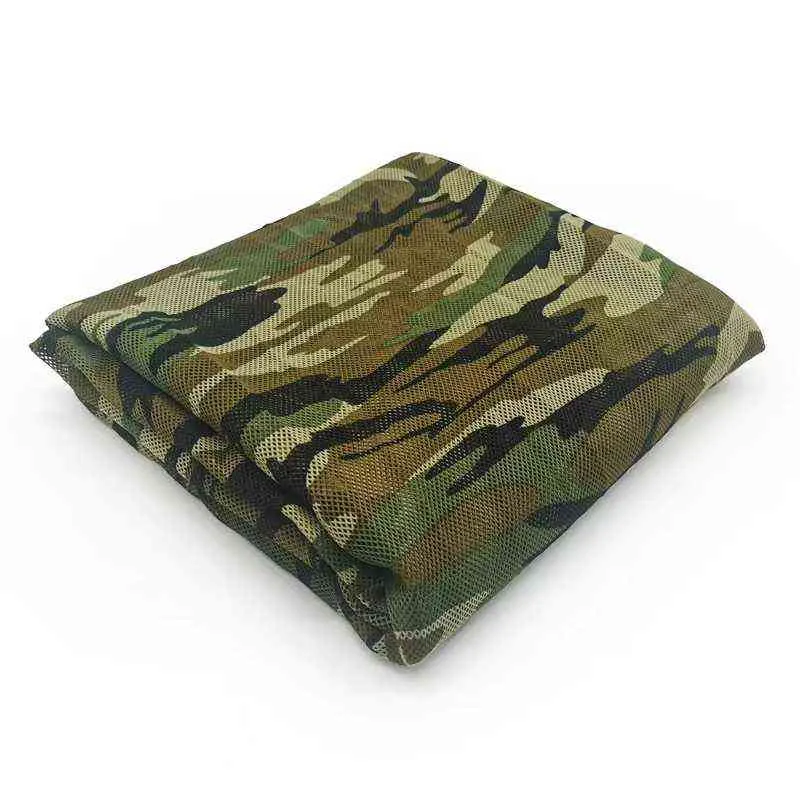 300D Pojedynczy kamuflaż Mesh Tkanina Tkanina Ocień Net Camo-net Ogród Ogród Ogród Odeporacja Ogrodzenie Outdoor Outdoor Chise 1,5 m szerokości pokrycia markizy H220419