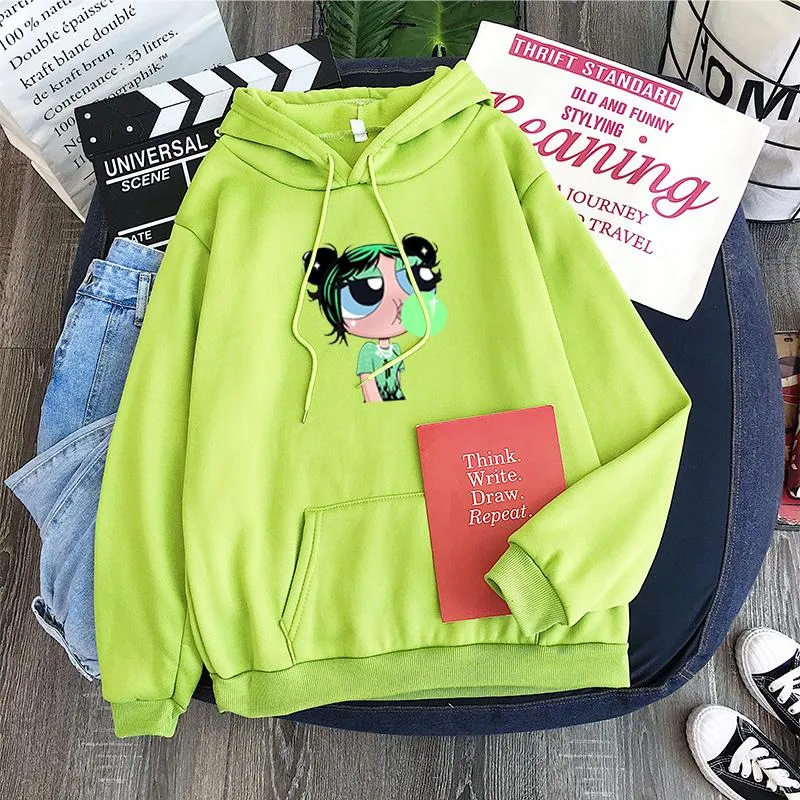 Sweatshirts à sweats de sweats de sweat harajuku harajuku whoopass filles craig maccracken thème principal fin buttercup power pola gonfle esthétique bellota las