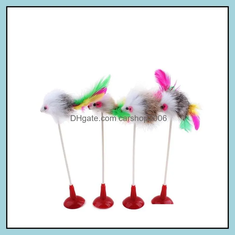 Various Pet cat toys training outdoor interactive game toys Cat tease sticks Mouse Animal Feather Ball Mice Rope toys