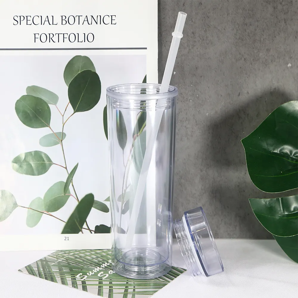 Sea 16oz Skinny Acrylic Tumblers Clear Double Wall... From Hc_network002,  $1.78 | DHgate.Com