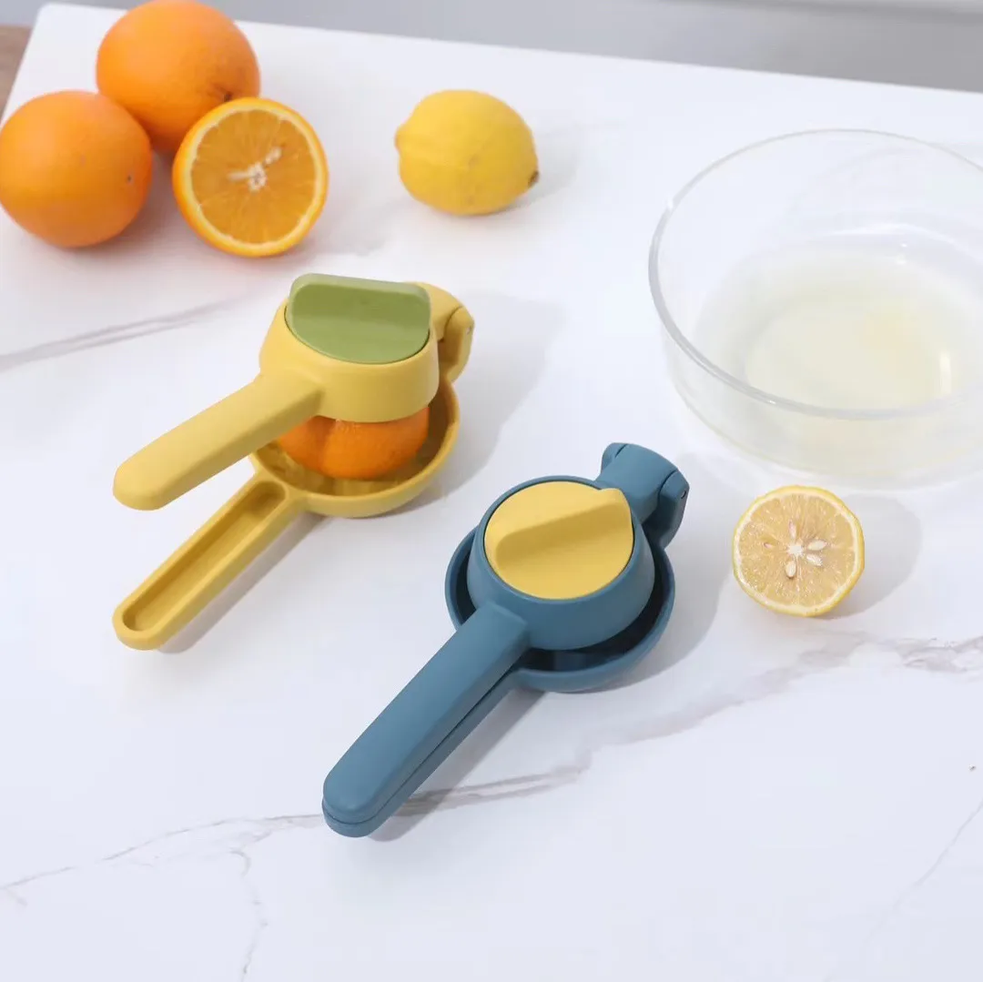 Enkel manuell juicer hushåll liten bärbar squeezer apelsinjuice citron handpressad frukt kök pressare