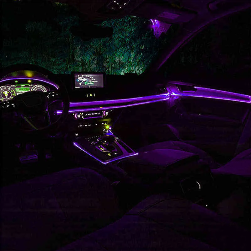 Lumières Intérieures De Voiture, Lumières LED De Voiture étanches  Intérieures Pour L'affichage De Magasin Pour La Décoration De Voiture Violet  