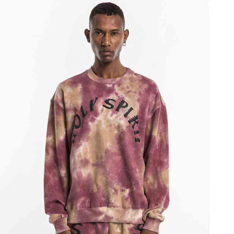 Männer Frauen Hoodies Hoodie Hohe Qualität Terry Baumwolle HOLY SPIRIT SUNDAY SERVICE Sweatshirts Tie Dye Pullover Saison T220802