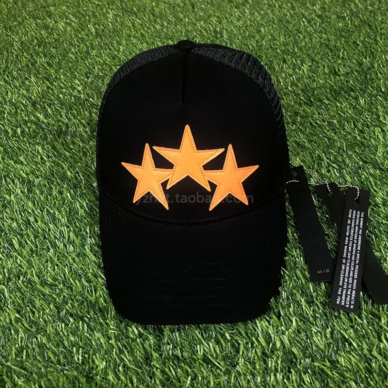 2022 NYA STINGY BRIM HATS 3 STAR TRACKER CAP Black Canvas Star Baseball Caps Trend Hat Spring Summer266e