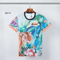 DSQ PHANTOM TURTLE 2021SS New Mens Designer T shirt Paris fashion Tshirts Summer DSQ Pattern T-shirt Male Top Quality 100% Cotton Top 0528 81sX#