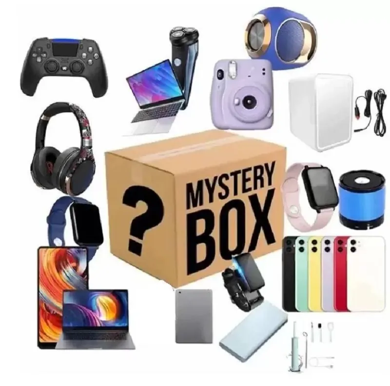 Digital Electronic Earphones Lucky Mystery Boxes Toys Gifts There is A Chance to Open Toys Cameras Drones Gamepads Earphone Headphones More Gift