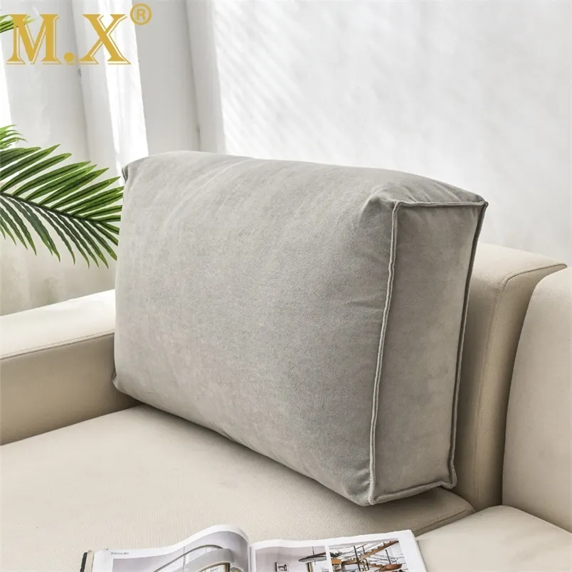 Mx Washable Rectangle Backrest Cushion Lounger Reading Pillow Floor Seat Sofa Bedside Back Head Waist Support Pregnant Women B14 220402