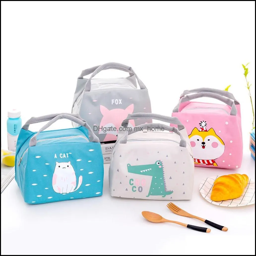 horse portable lunch bag thermal insulated box tote cooler bento pouch container school food storage bags