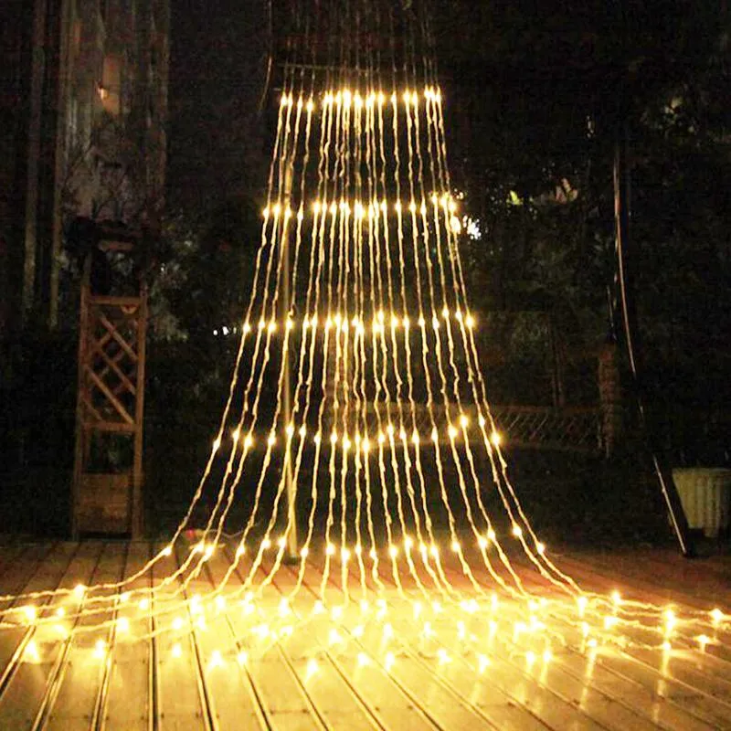 Strings LED Waterfall Snowfall Curtain Icicle String Licht meteoor Douche Regeneffect Kerstmis bruiloft Lightled