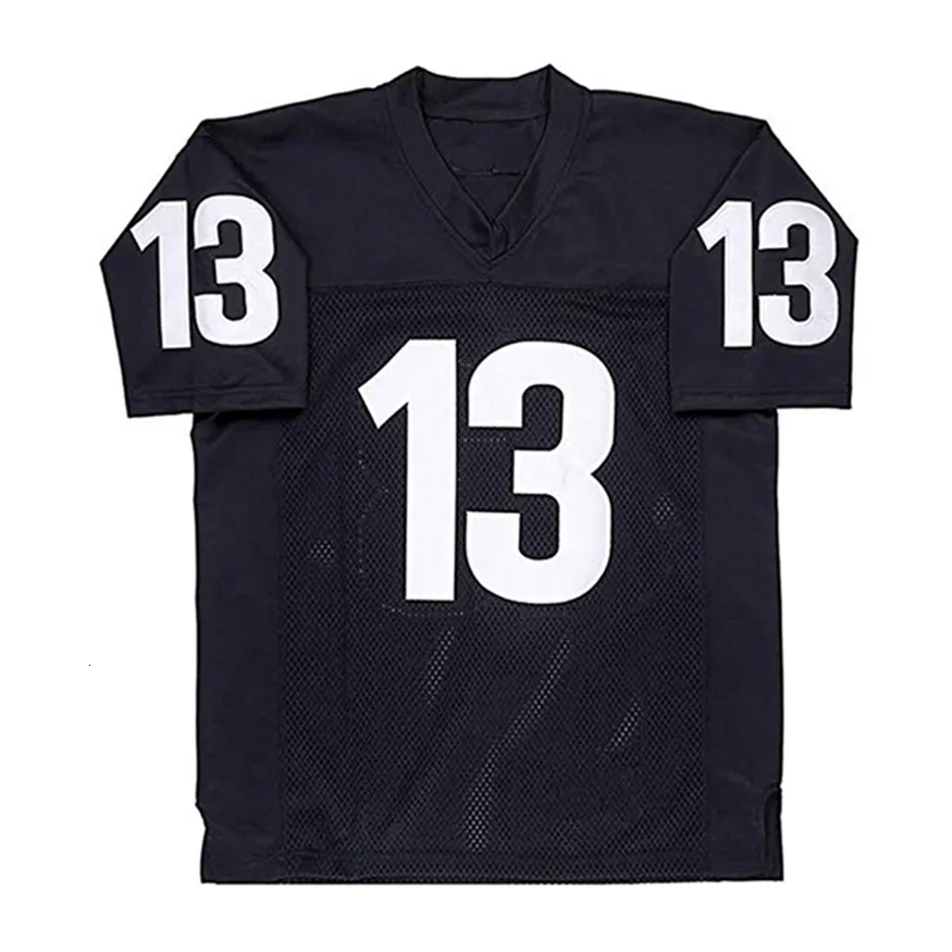 Nikivip Any Given Sunday # 13 Willie Beamen Film Hommes Maillot de Football Cousu Noir S-3XL Haute Qualité Vintage