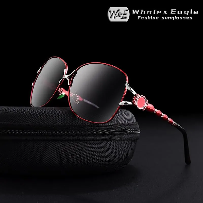 Солнцезащитные очки мы г -жа бренд дизайн роскошный поляризованный женский градиент UV400 мода Butterfly Fashion