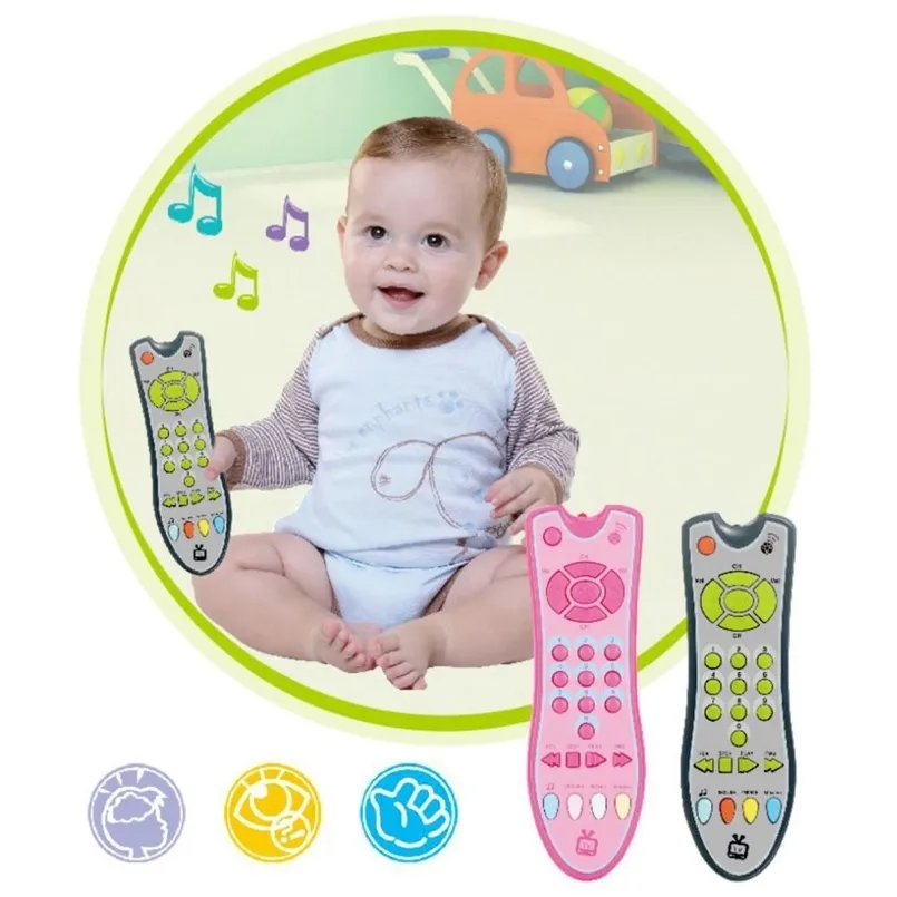 Baby Simulation TV Remote Control Kids Education Music English Learning Toy Gifts 220715