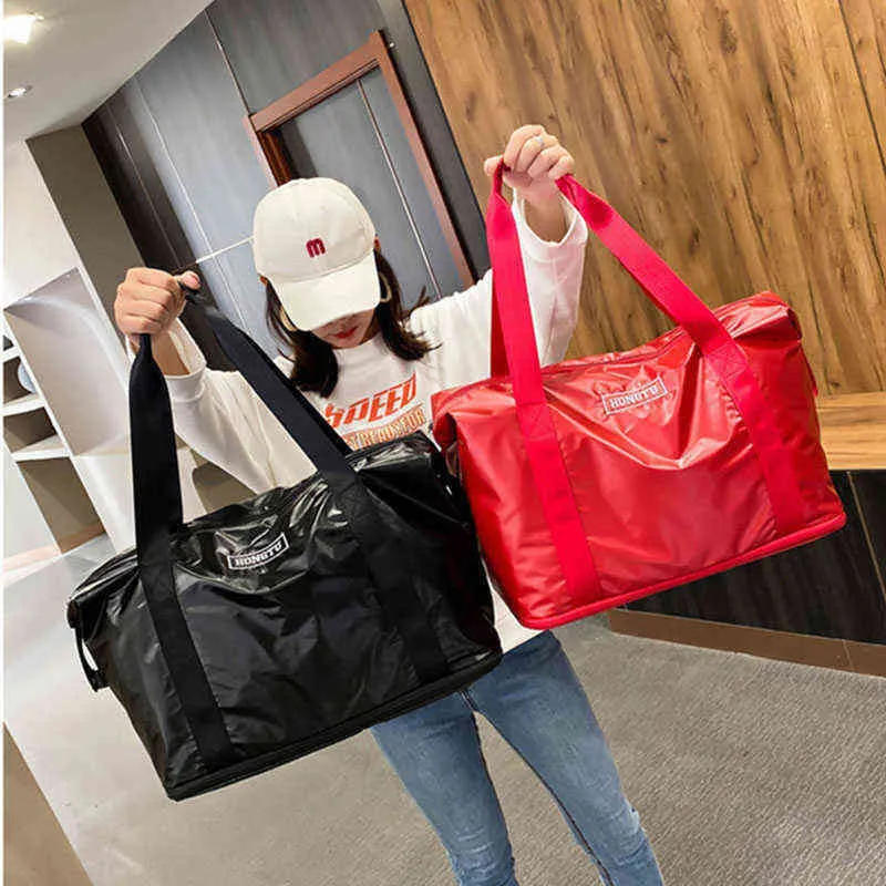 Fashion Fitness Sports Travel Bag Waterproof Shoulder s for Women Casual Weekend Work Out Gym Yoga Traveling 220602