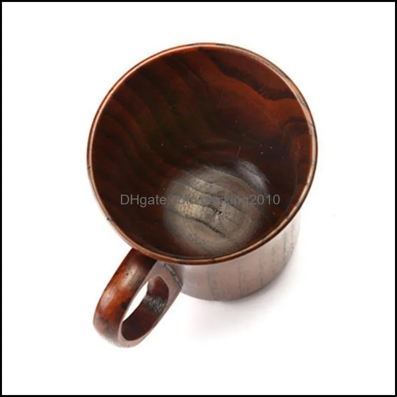 mugs 300-400ml wooden beer tea coffee milk water cup kitchen bar teaware office product mug with handle for large