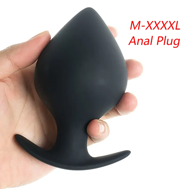 M-xxxxl Big Anal Plug Silicone Butt Fetisch Men Prostate Massager Pärlor Vuxna Sexiga leksaker för kvinnor Dilator