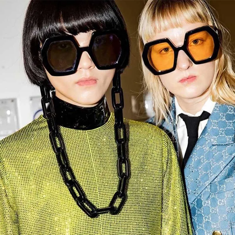 Oversized Hexagon Sunglasses: Retro Style, Modern Shop Now