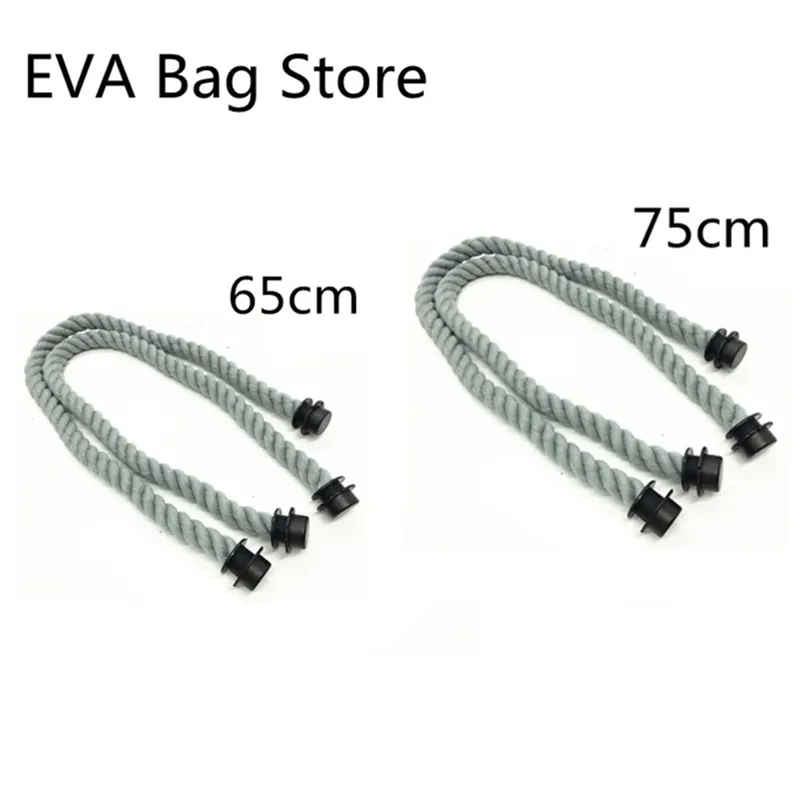 Poignées de sac en corde de coton et de chanvre, 45 cm/50 cm/65 cm/75 cm, pour poignées de sac obag, accessoires, utilisation 220610