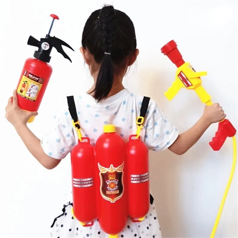 Firefighter Fire Extinguisher Water Gun Backpack Gun Children Outdoor