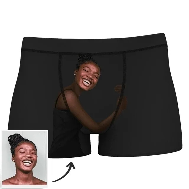 Personalized 3D Printed Boxer Panty Shorts For Men Funny Face