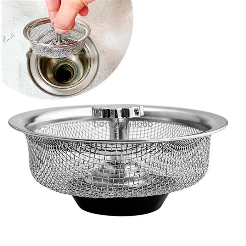 Storage Bags Kitchen Water Sink Filter Strainer Tool Stainless Steel Floor Drain Cover Shower Hair Catche Stopper AA