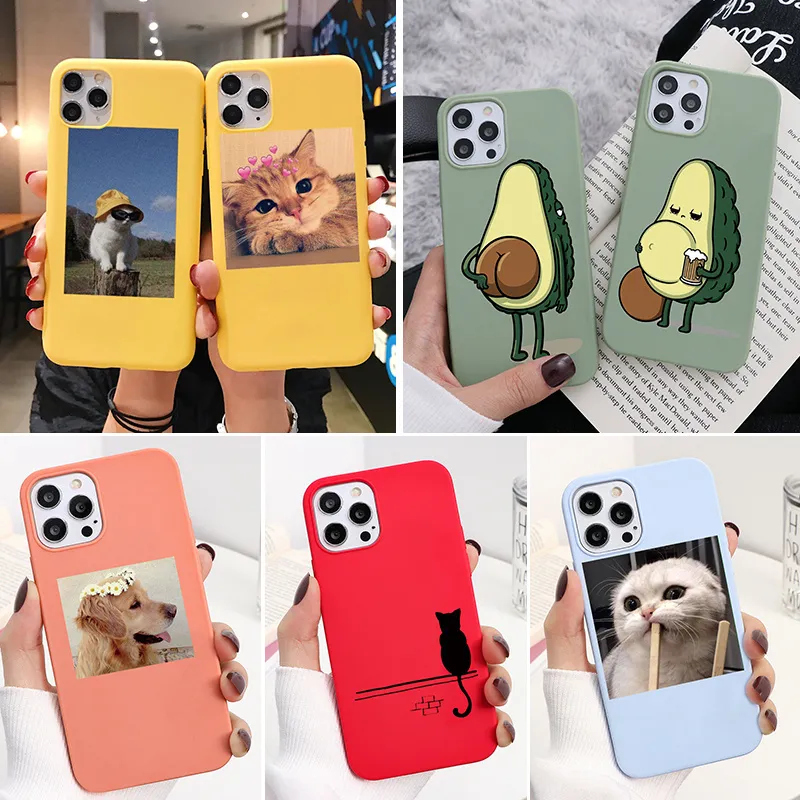 Cute Cat Soft TPU Połączenia telefoniczne dla Xiaomi Mi 11 Redmi Note 10 9 9s 9t 8t 8 9a 7a 7 Pro Lite 10t A3 F3 X3 NFC CAPA FINDA