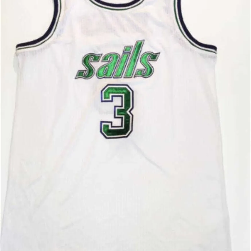 Nikivip custom basketball jersey size XXS XS S-XXL 3XL 4XL 5XL 6XL San Diego Sails Customized ABA Jerseys
