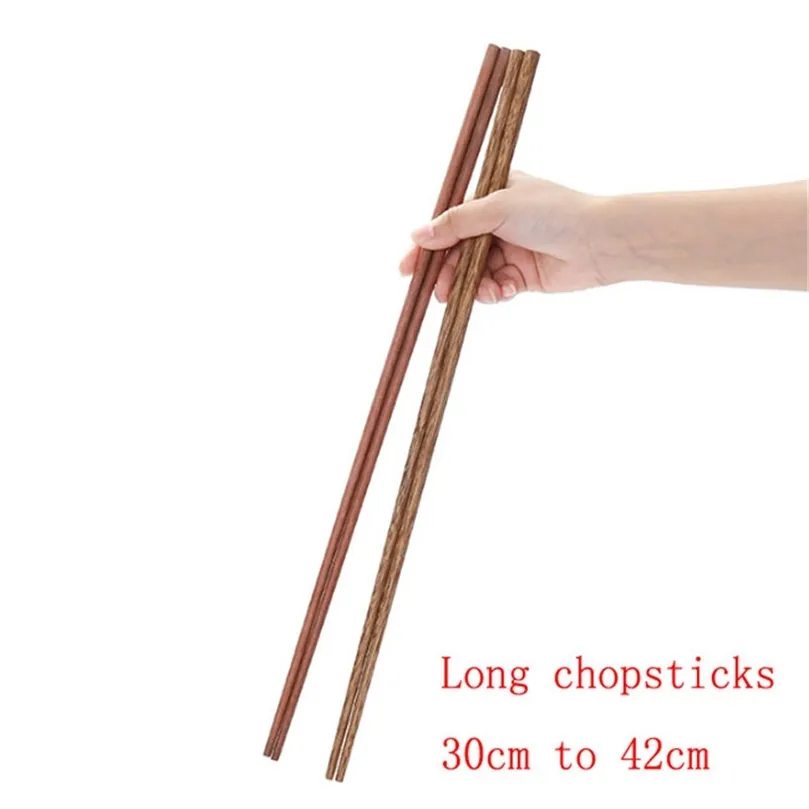 Lange Eetstokjes Noedels Gebakken Pot Chinese Stijl Houten Houten Noodle Chop Stick Keuken Komfoor Openbare Bamboe Eetstokjes 220727