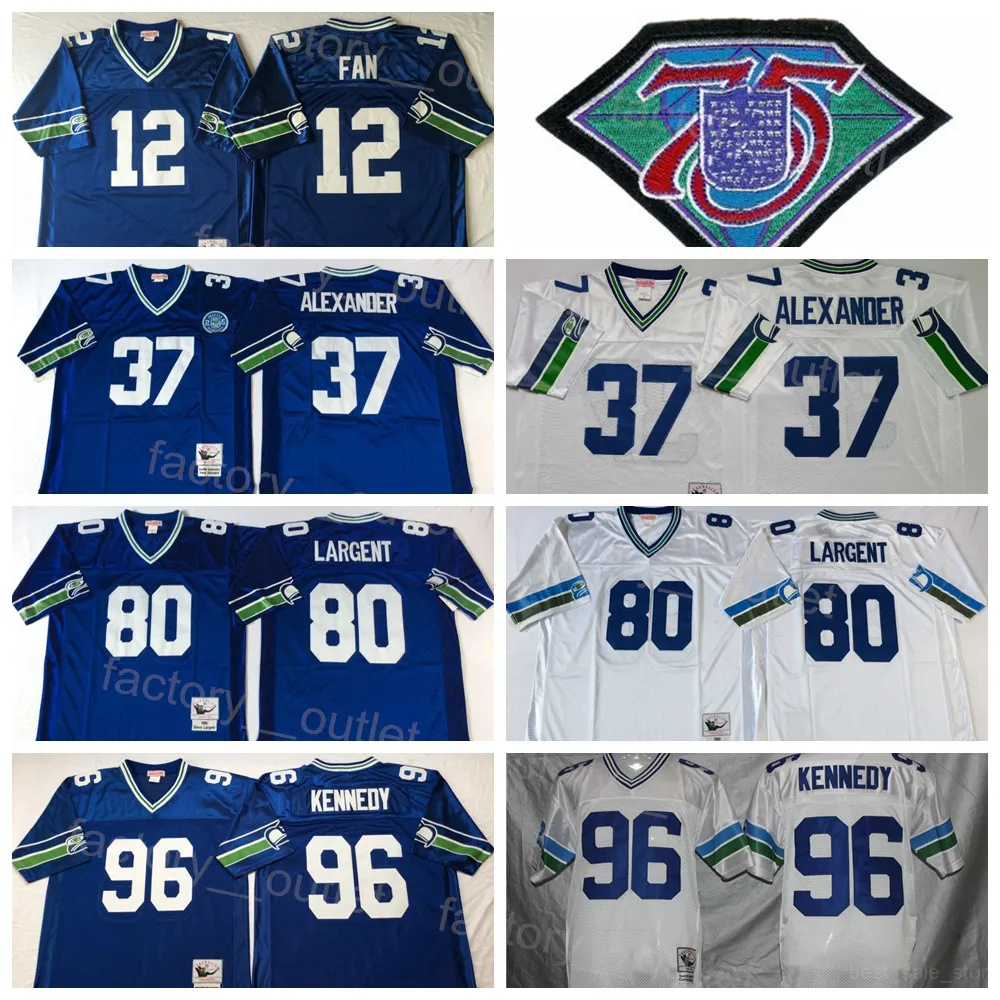 Mitchell And Ness Football 1945 Throwback 80 Steve Largent Jersey 75th