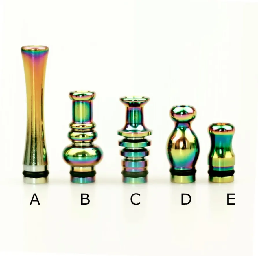 The latest aluminum cigarette nozzle smoking pipe water shade accessories, rainbow color a variety of styles, support custom logo