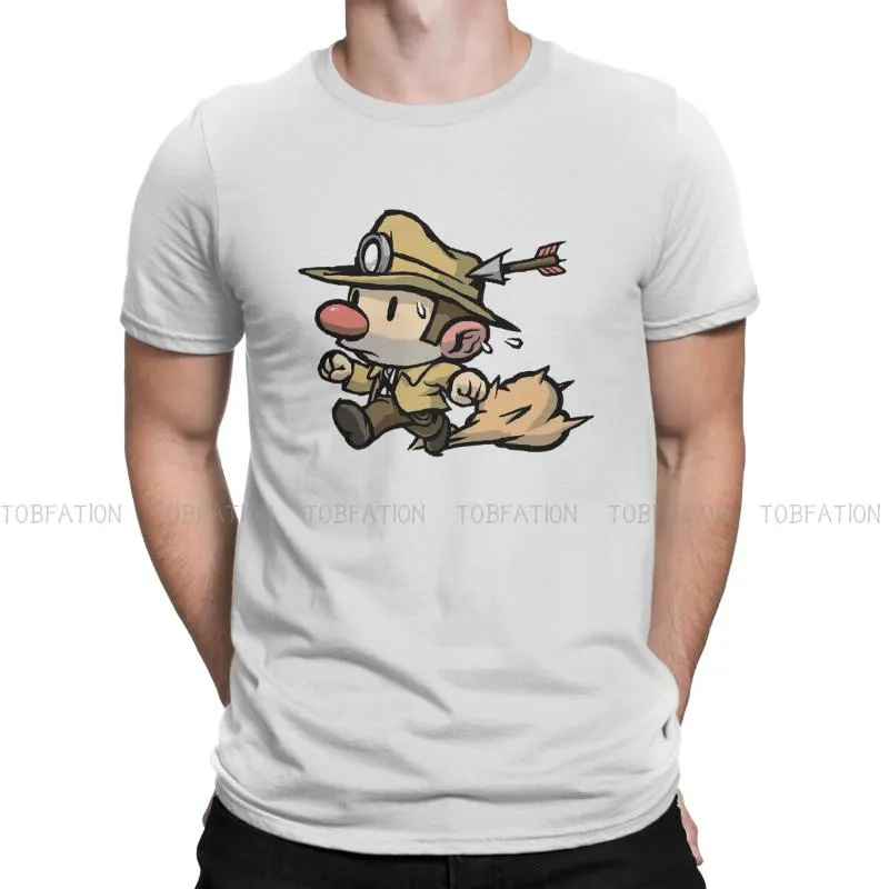 Męskie koszulki prowadzą hip-hop tshirt spelunky game tops